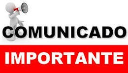 COMUNICADO IMPORTANTE