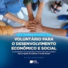 O Dia Internacional do Voluntário para o Desenvolvimento Econômico e Social é celebrado anualmente em 5 de dezembro