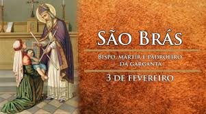 O Dia de São Brás é celebrado em 3 de fevereiro
