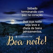 BOA NOITE SÁBADO, ÓTIMO DOMINGO