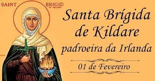 O santo do dia 1 de fevereiro é Santa Brígida da Irlanda