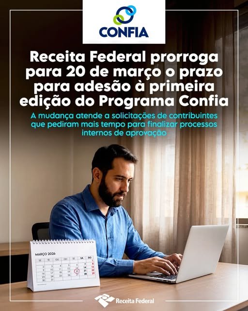 Prazo prorrogado para adesão ao Programa Confia!