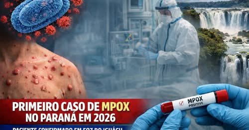 Paraná confirma primeiro caso de mpox em 2026 com paciente atendido em Foz do Iguaçu