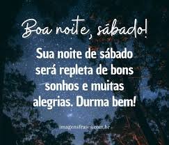 BOA NOITE SÁBADO