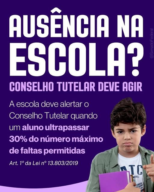 AUSÊNCIA NA ESCOLA?
