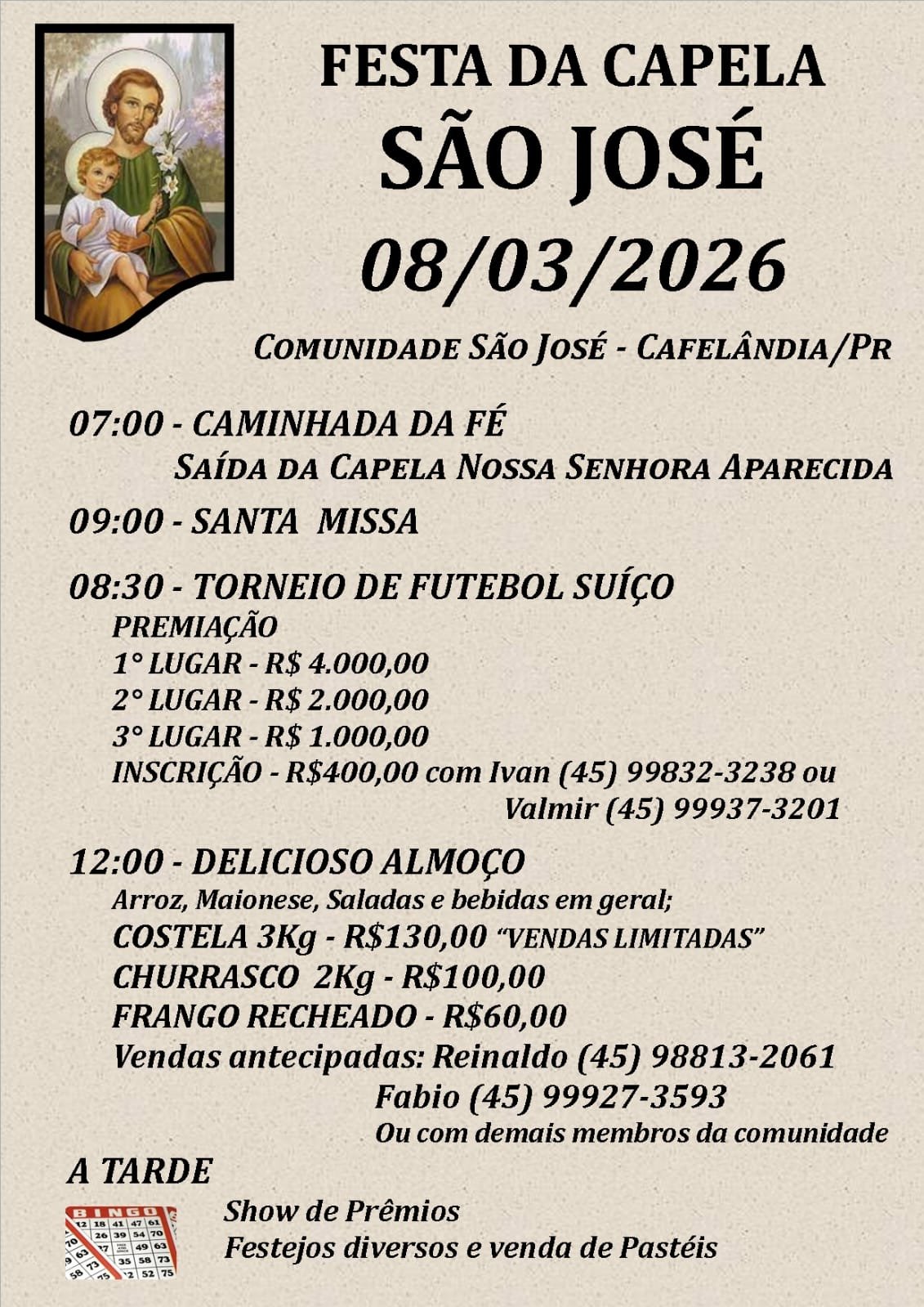 FESTA DA CAPELA SÃO JOSÉ