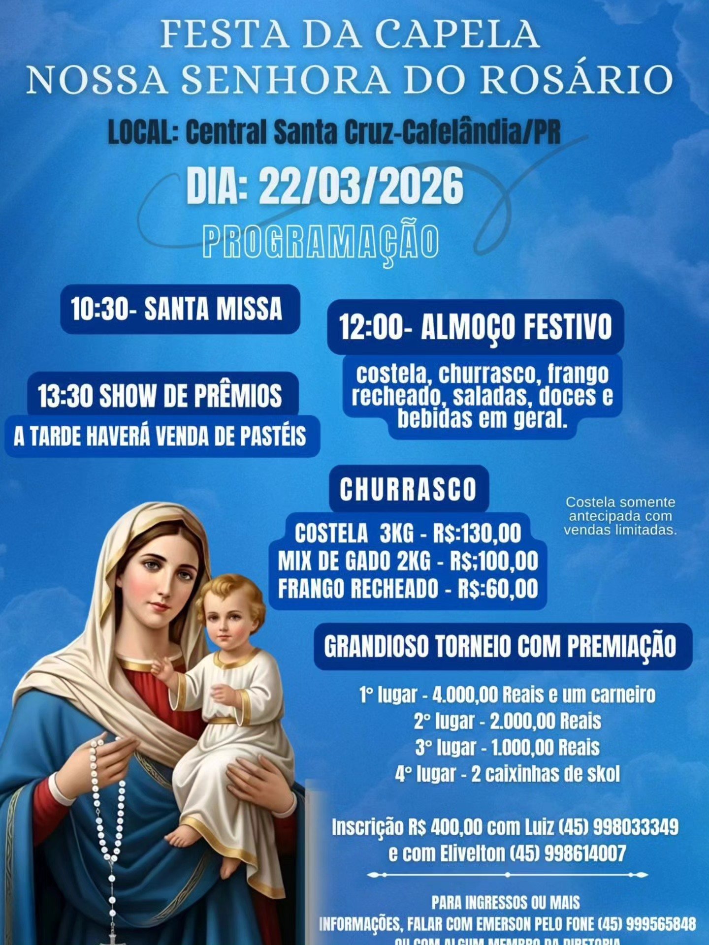 FESSTA NA CAPELA NOSSA SENHORA DO ROSÁRIO