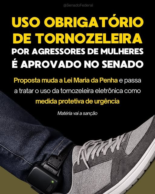 USO OBRIGATÓRIO DE TORNOZELEIRA
