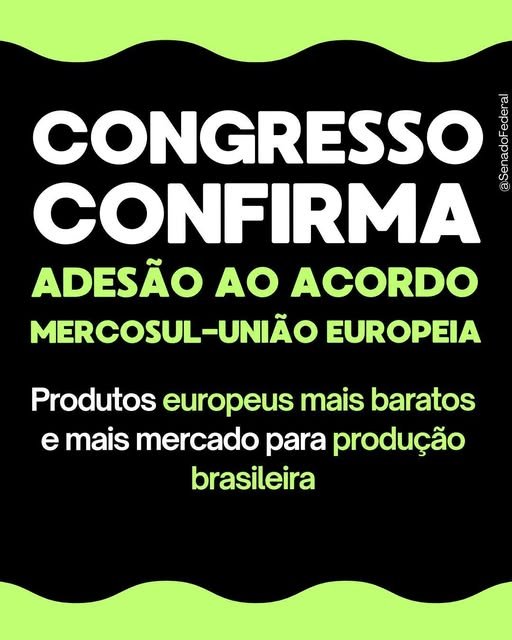 CONGRESSO CONFIRMA