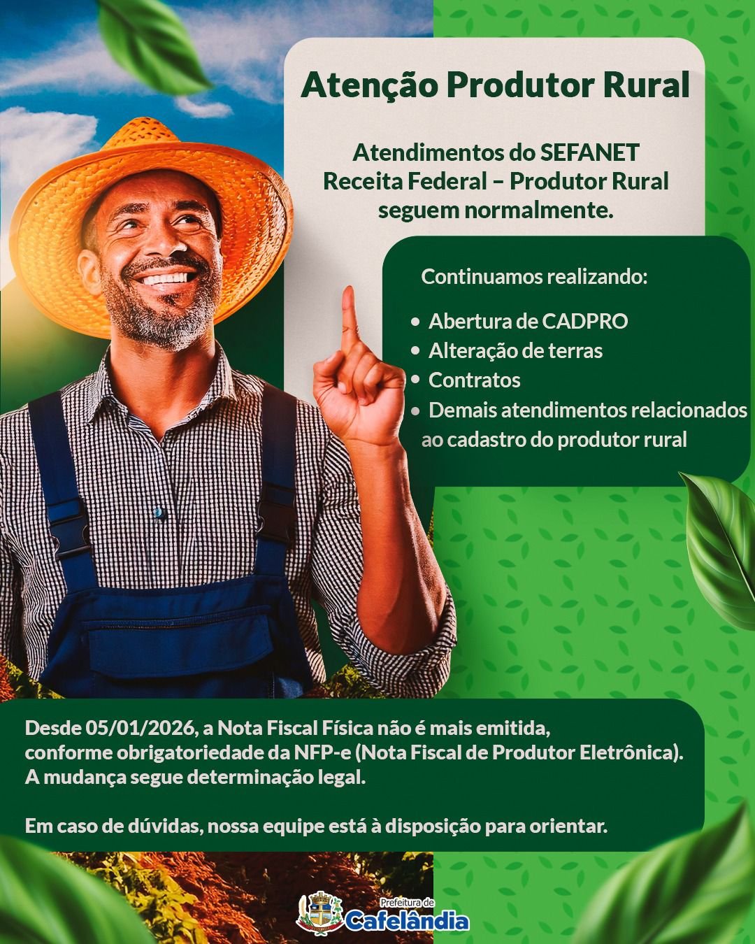 Atenção, Produtor Rural!