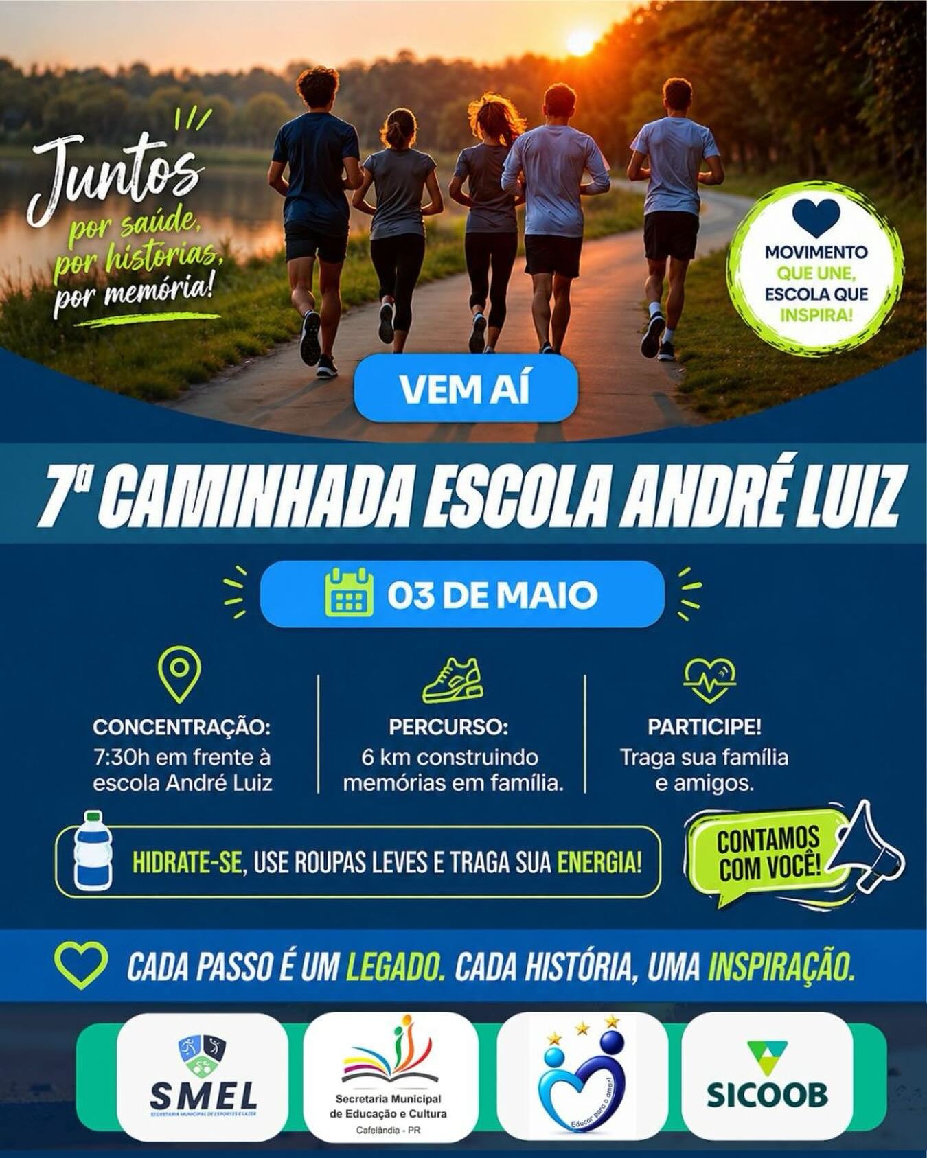 SETIMA CAMINHADA ESCOLA ANDRÉ PRESTES