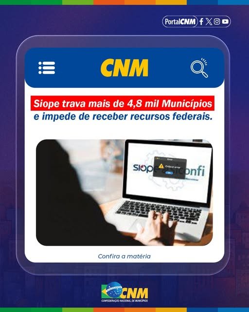 Mais de 4,8 mil Municípios estão negativados no Cauc e o problema não é dos gestores.