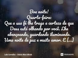 BOA NOITE QUARTA FEIRA