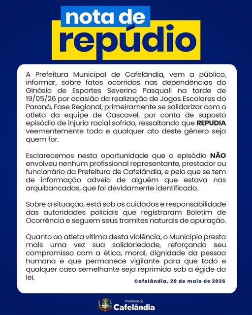 Racismo é crime e não será tolerado.