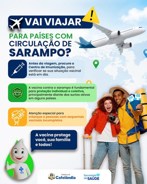 Vai viajar para países com circulação de sarampo? Fique atento!