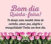 BOM DIA QUINTA FEIRA