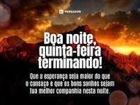 BOA NOITE QUINTA FEIRA