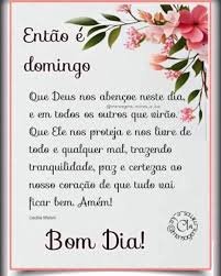 BOM DIA DOMINGO
