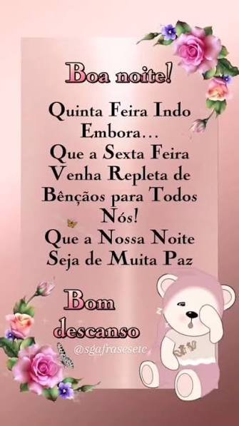 BOA NOITE QUINTA FEIRA