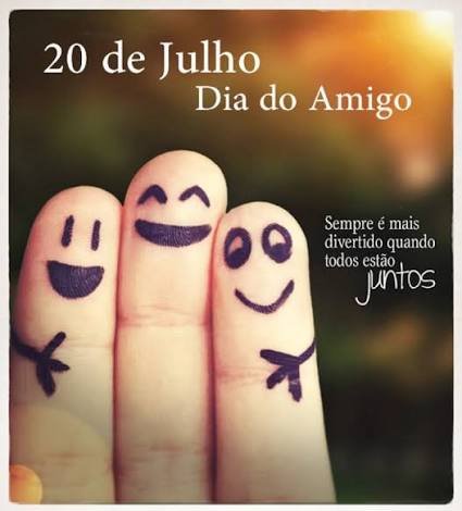 O Dia do Amigo e Internacional da Amizade é celebrado em 20 de julho