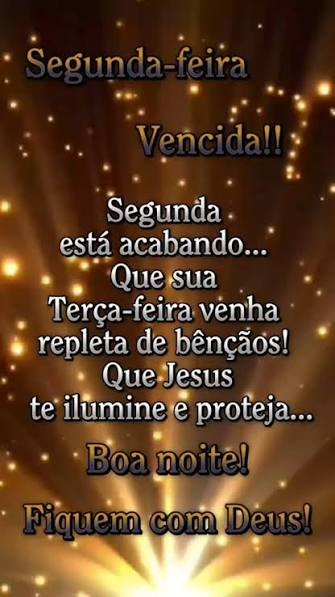 BOA NOITE SEGUNDA FEIRA