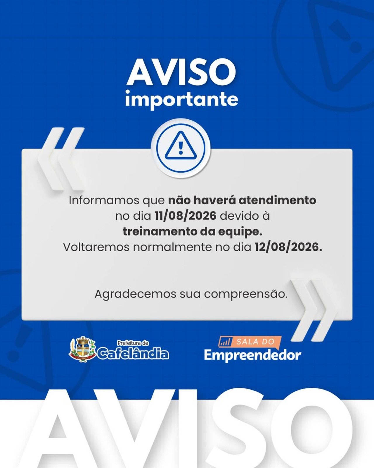 AVISO IMPORTANTE