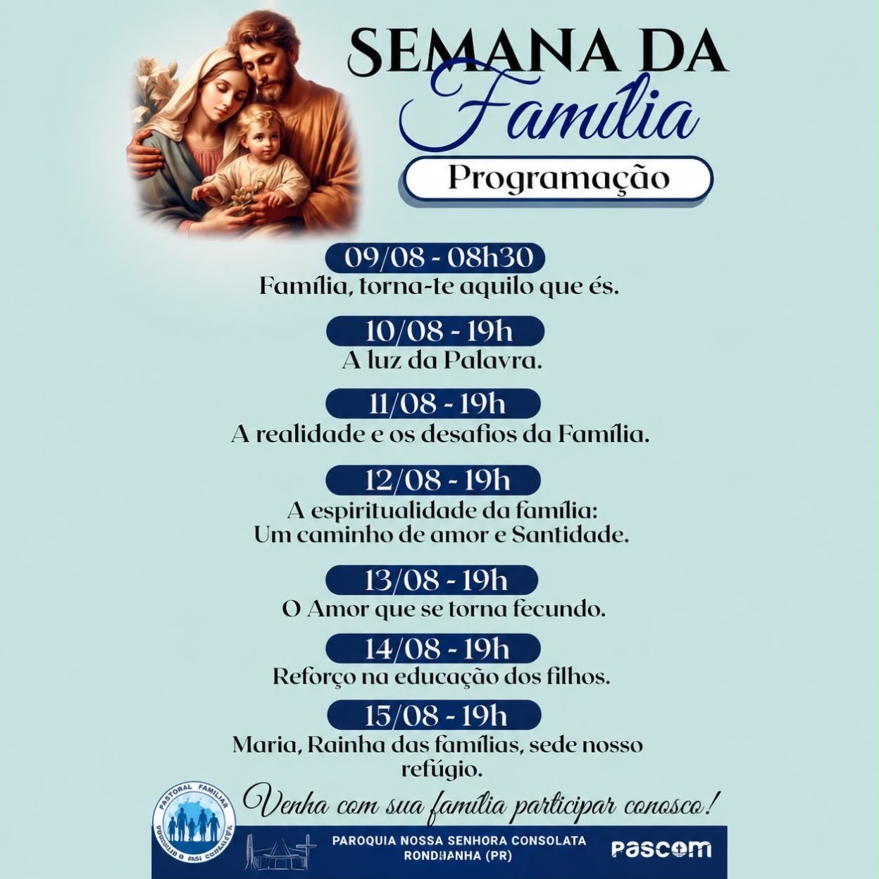 SEMANA DA FAMÍLIA