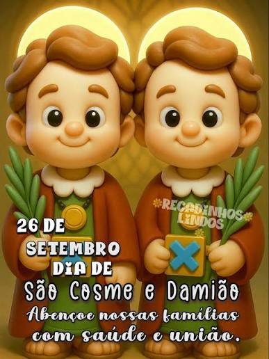 O Dia de Cosme e Damião é celebrado popularmente no Brasil em 27 de setembro