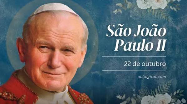 No dia 22 de outubro, a Igreja Católica celebra São João Paulo II