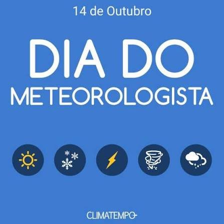 O Dia do Meteorologista no Brasil é celebrado em 14 de outubro