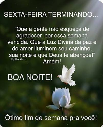 BOA NOITE SEXTA FEIRA