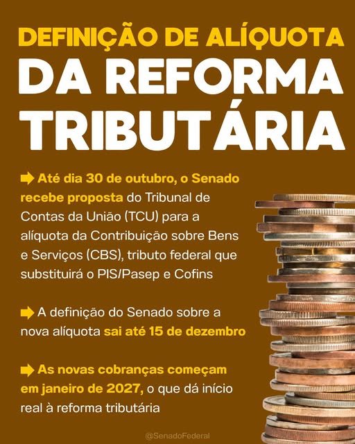DEFINIÇÃO DE ALÍQUOTA DA REFORMA TRIBUTÁRIA
