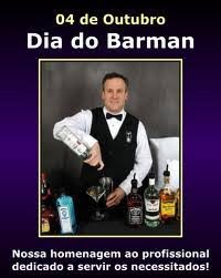 O Dia do Barman (ou Dia do Bartender) é comemorado em 4 de outubro