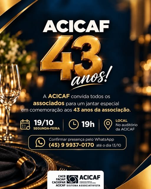 ACICAF 43 ANOS