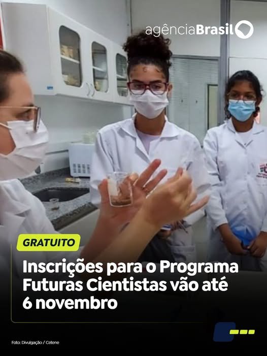 VAGAS PARA ALUNAS E PROFESSORAS